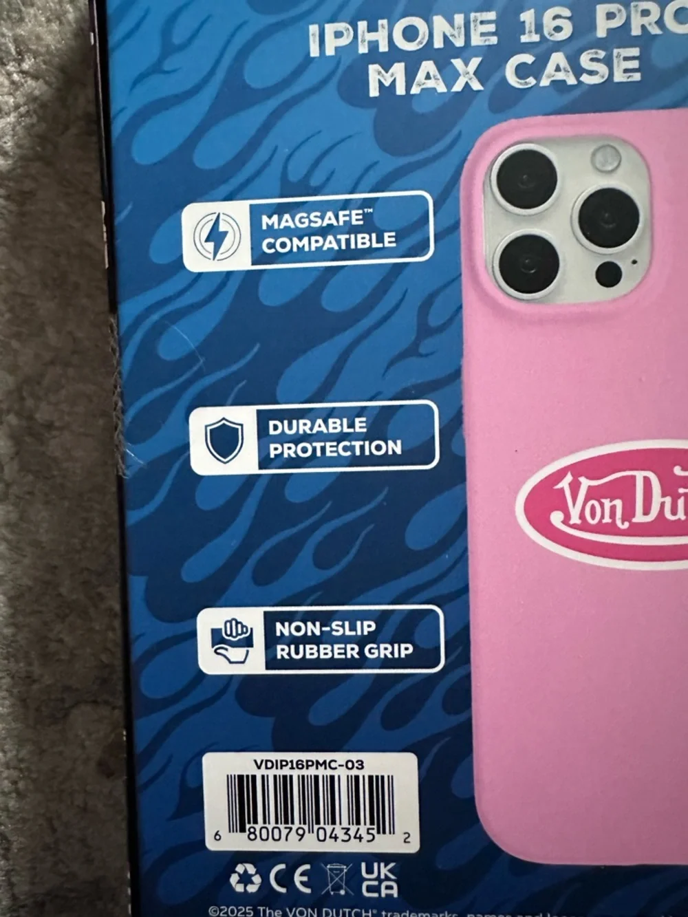 Von Dutch Pink iPhone 16 Pro Max MagSafe Compatible Case